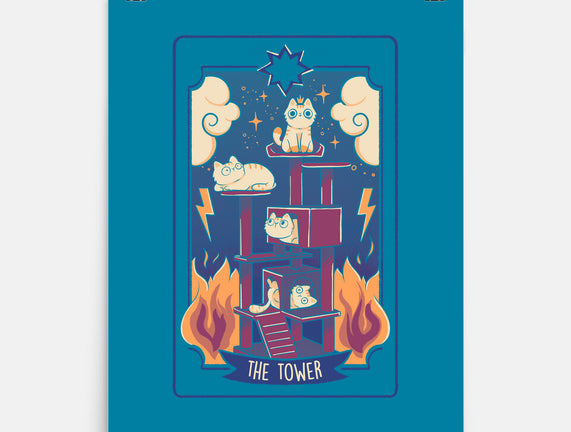 The Tower Cat Tarot