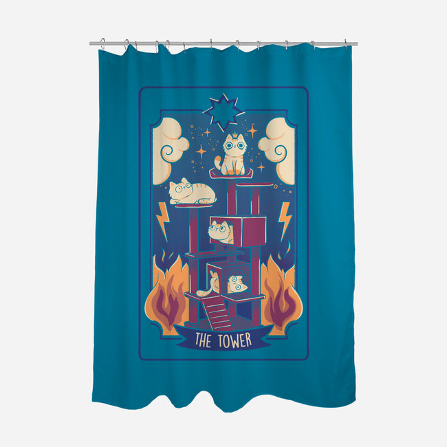 The Tower Cat Tarot-None-Polyester-Shower Curtain-tobefonseca