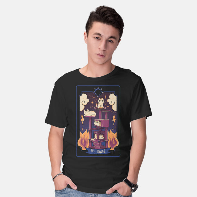 The Tower Cat Tarot-Mens-Basic-Tee-tobefonseca