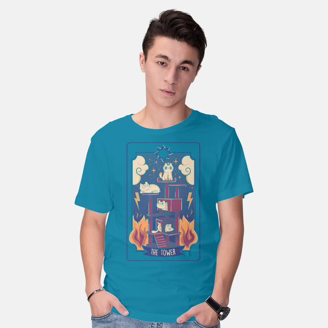 The Tower Cat Tarot-Mens-Basic-Tee-tobefonseca