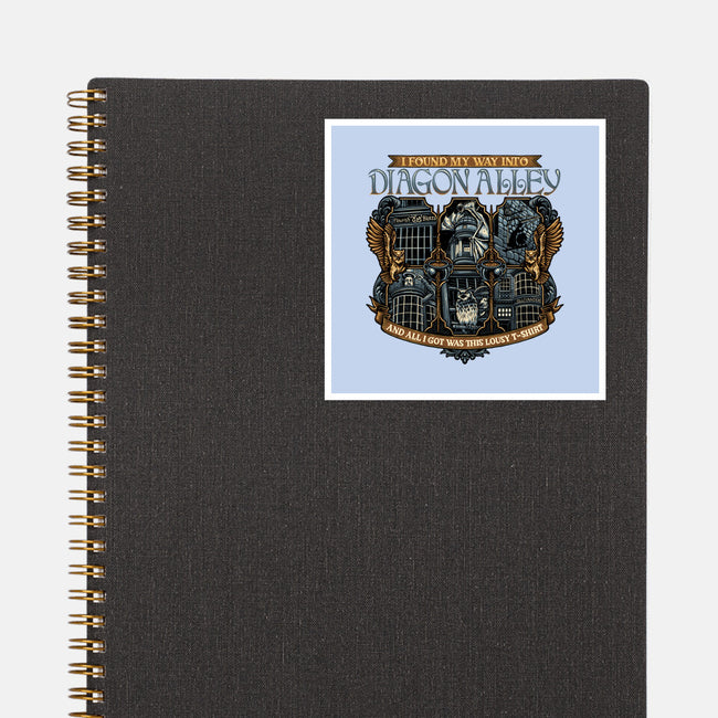 Let's Go To Diagon Alley-None-Glossy-Sticker-glitchygorilla