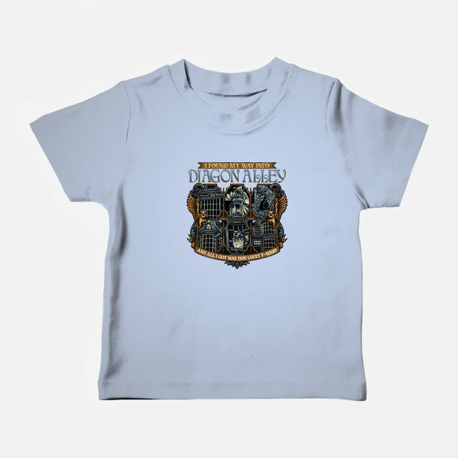 Let's Go To Diagon Alley-Baby-Basic-Tee-glitchygorilla