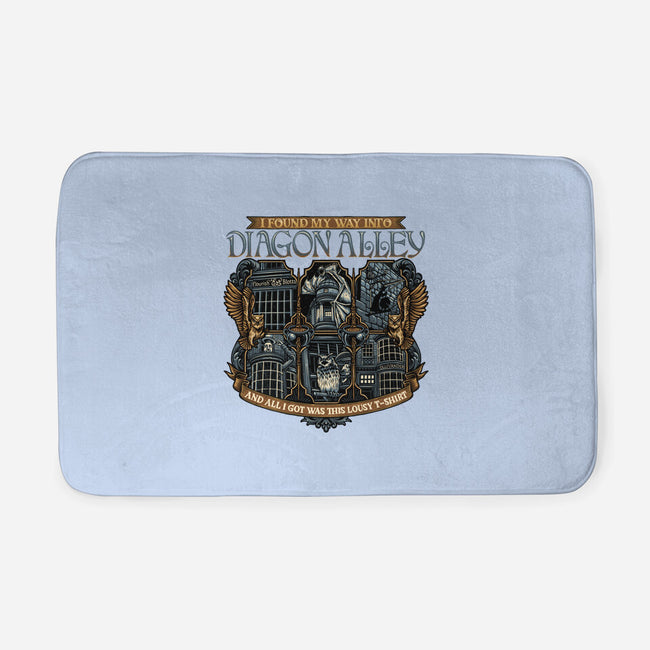 Let's Go To Diagon Alley-None-Memory Foam-Bath Mat-glitchygorilla