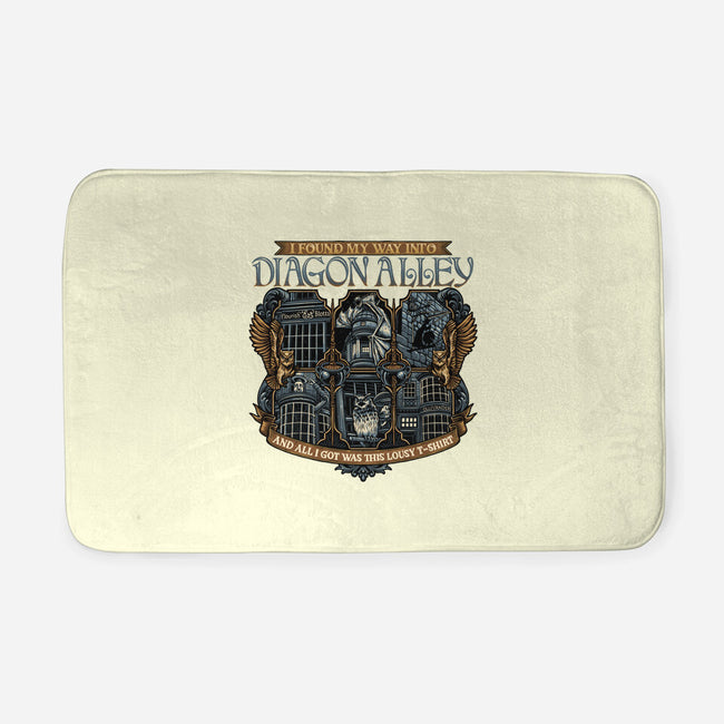 Let's Go To Diagon Alley-None-Memory Foam-Bath Mat-glitchygorilla