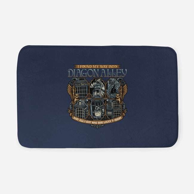 Let's Go To Diagon Alley-None-Memory Foam-Bath Mat-glitchygorilla