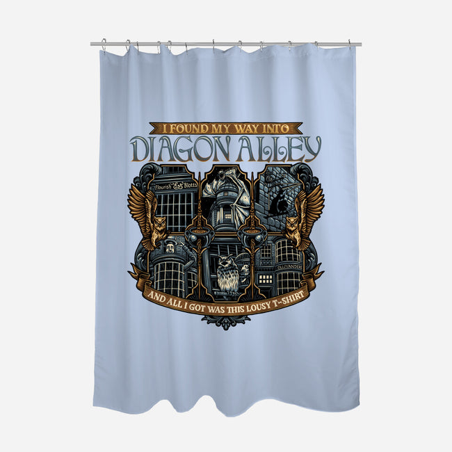 Let's Go To Diagon Alley-None-Polyester-Shower Curtain-glitchygorilla