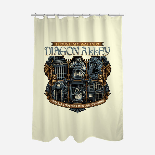 Let's Go To Diagon Alley-None-Polyester-Shower Curtain-glitchygorilla