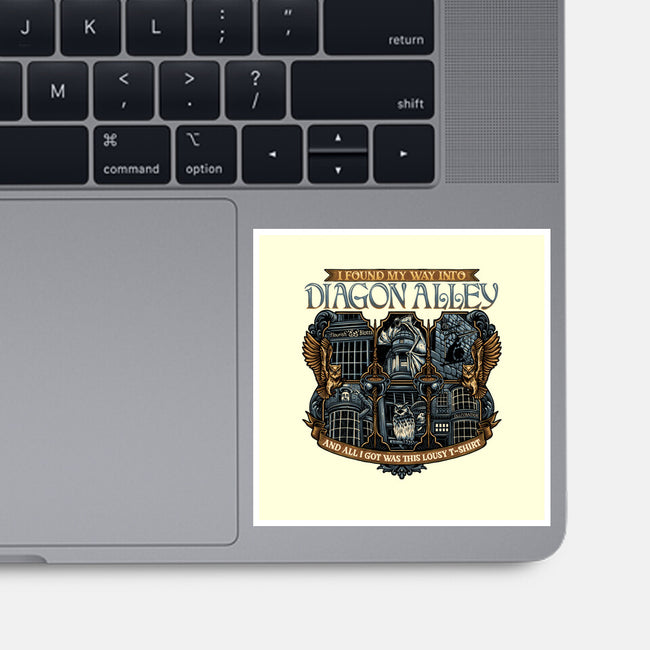 Let's Go To Diagon Alley-None-Glossy-Sticker-glitchygorilla