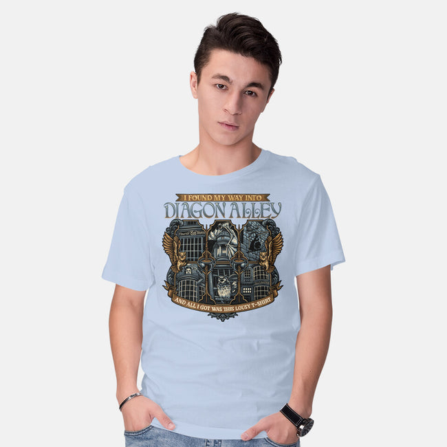 Let's Go To Diagon Alley-Mens-Basic-Tee-glitchygorilla
