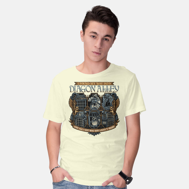 Let's Go To Diagon Alley-Mens-Basic-Tee-glitchygorilla