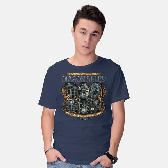 Let's Go To Diagon Alley-Mens-Basic-Tee-glitchygorilla