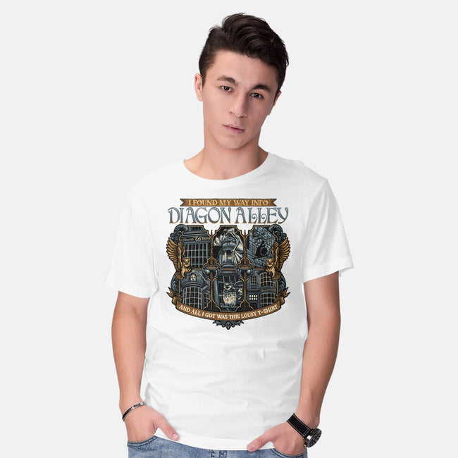 Let's Go To Diagon Alley-Mens-Basic-Tee-glitchygorilla