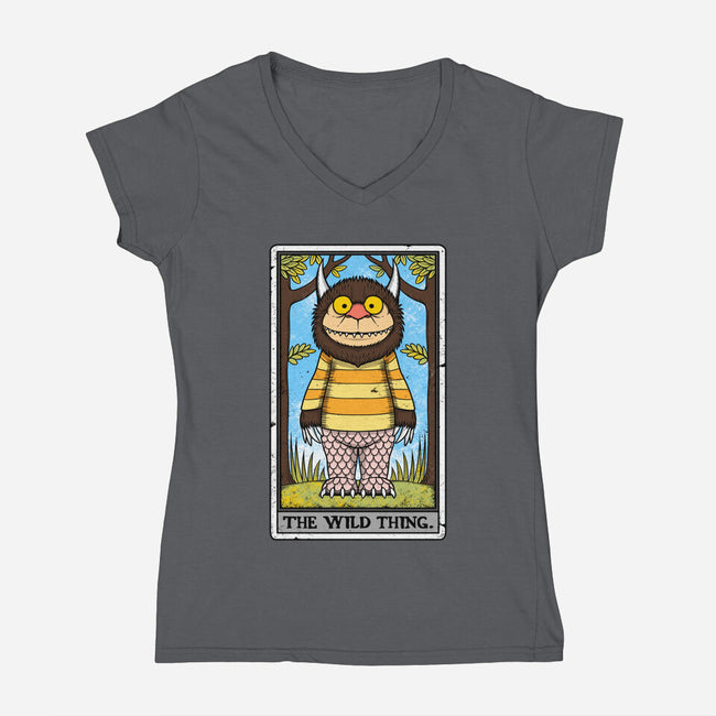 The Wild Thing-Womens-V-Neck-Tee-drbutler