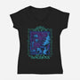 Dangerous Art-Womens-V-Neck-Tee-daobiwan