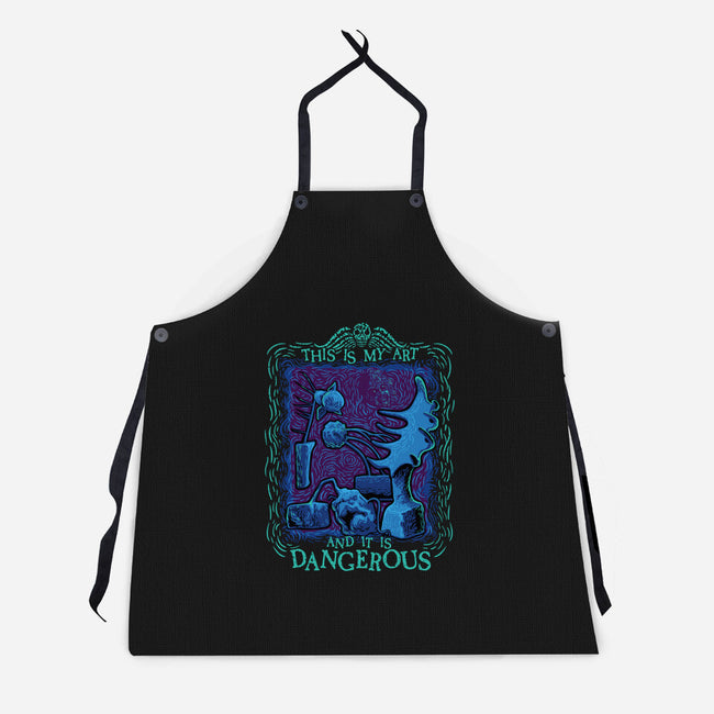 Dangerous Art-Unisex-Kitchen-Apron-daobiwan