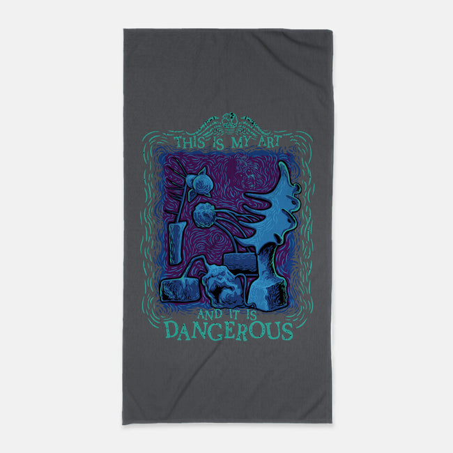 Dangerous Art-None-Beach-Towel-daobiwan