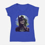 The Ghost Returns-Womens-V-Neck-Tee-rmatix