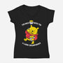 Too Much Hunny-Womens-V-Neck-Tee-krisren28