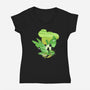 Tink Landscape-Womens-V-Neck-Tee-dandingeroz