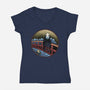 Bridge To The Spirit World-Womens-V-Neck-Tee-glitchygorilla