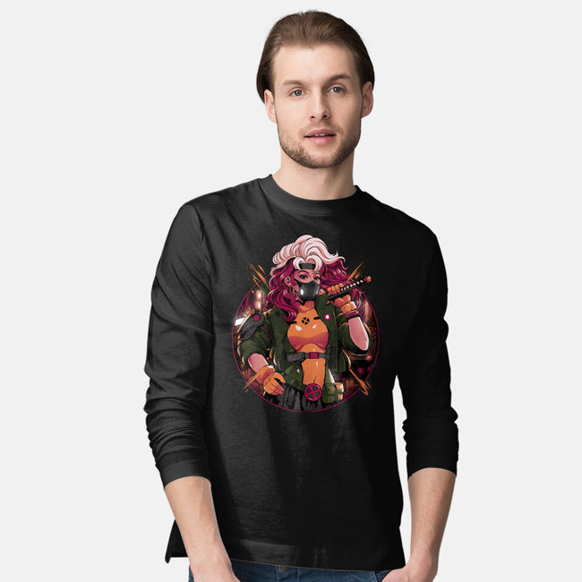 Samurai Mutant-Mens-Long Sleeved-Tee-Bruno Mota