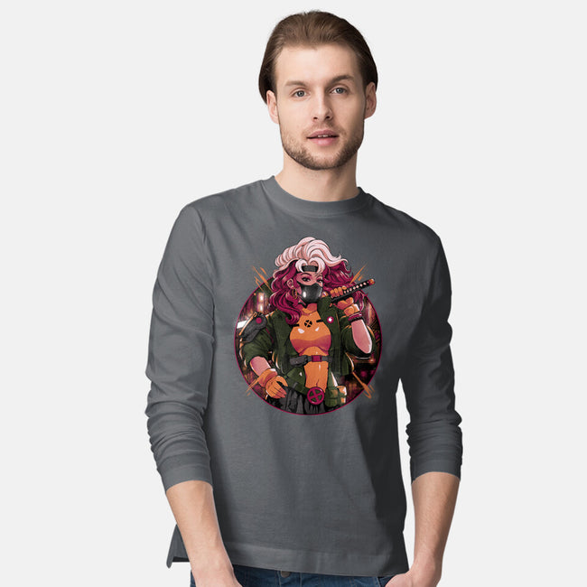 Samurai Mutant-Mens-Long Sleeved-Tee-Bruno Mota