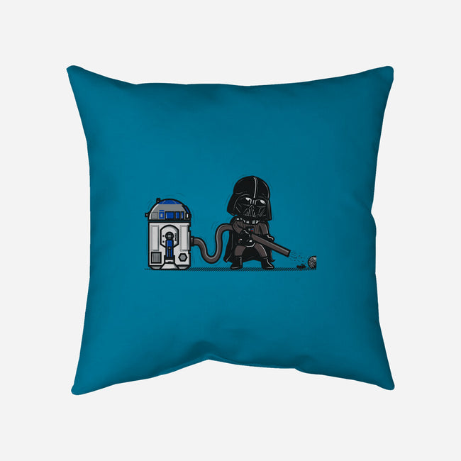 Robotic Hoover-None-Removable Cover-Throw Pillow-Donnie