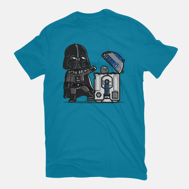 Robotic Trashcan-Womens-Fitted-Tee-Donnie