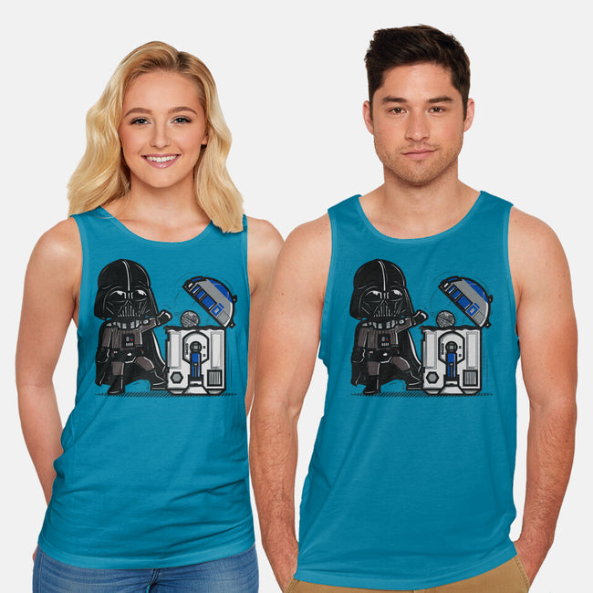 Robotic Trashcan-Unisex-Basic-Tank-Donnie