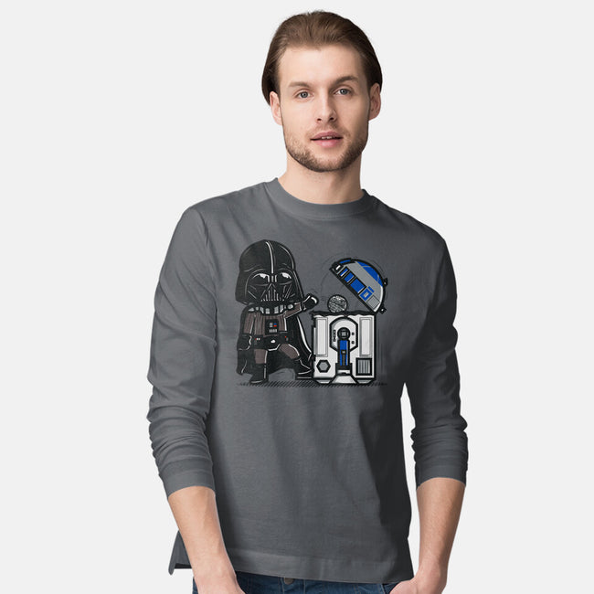 Robotic Trashcan-Mens-Long Sleeved-Tee-Donnie