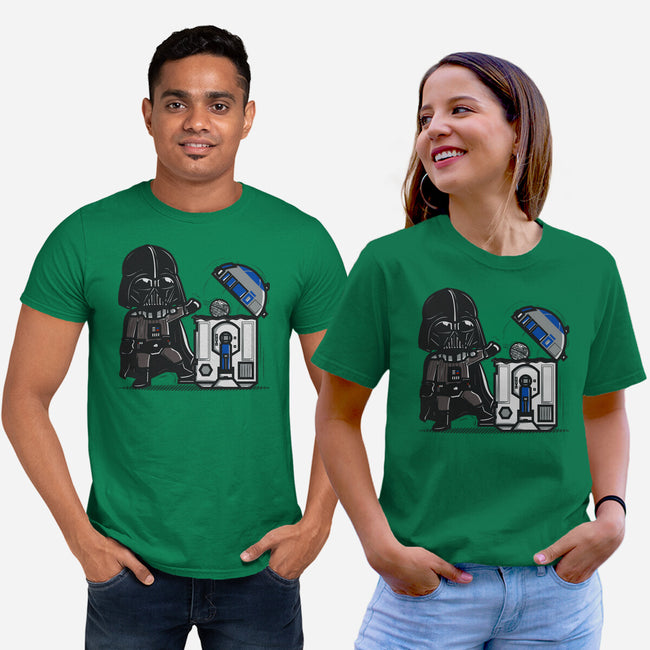 Robotic Trashcan-Unisex-Basic-Tee-Donnie