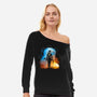 New America-Womens-Off Shoulder-Sweatshirt-Donnie