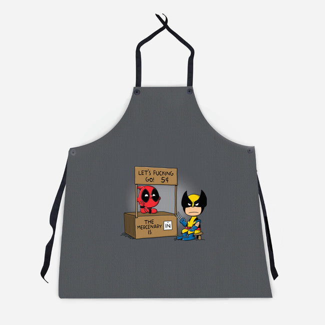 Mercenary Help-Unisex-Kitchen-Apron-Barbadifuoco