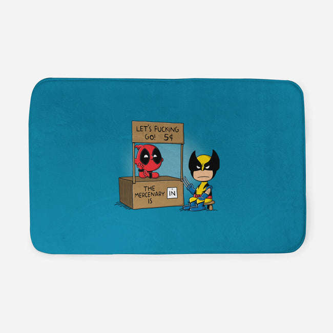 Mercenary Help-None-Memory Foam-Bath Mat-Barbadifuoco