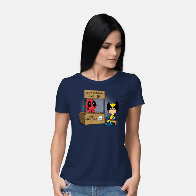 Mercenary Help-Womens-Basic-Tee-Barbadifuoco