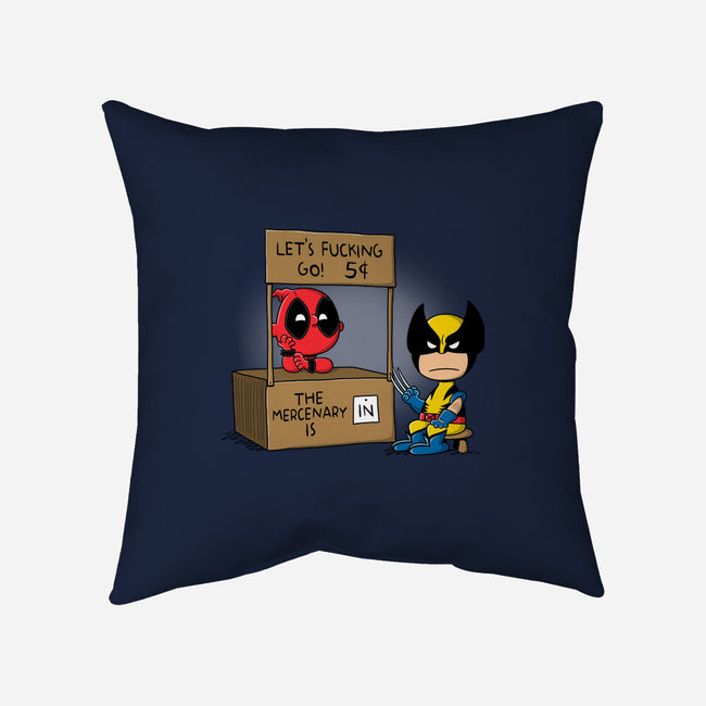 Mercenary Help-None-Removable Cover-Throw Pillow-Barbadifuoco