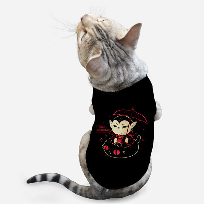 Cute Vampire Summer-Cat-Basic-Pet Tank-xMorfina