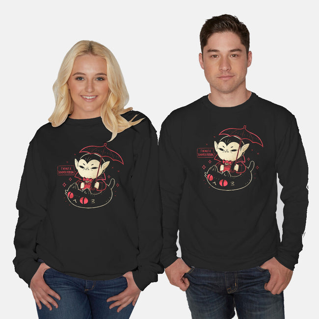 Cute Vampire Summer-Unisex-Crew Neck-Sweatshirt-xMorfina