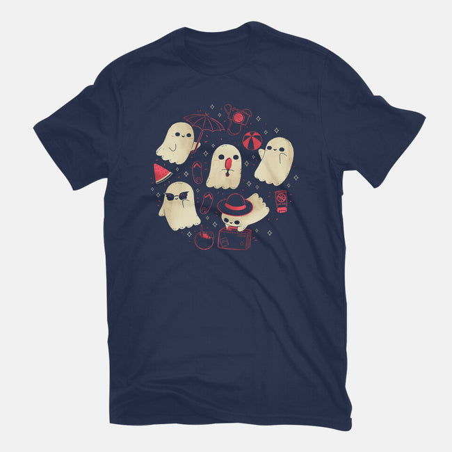 Creepy Kawaii Summer Ghosts-Mens-Basic-Tee-xMorfina