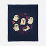 Creepy Kawaii Summer Ghosts-None-Fleece-Blanket-xMorfina