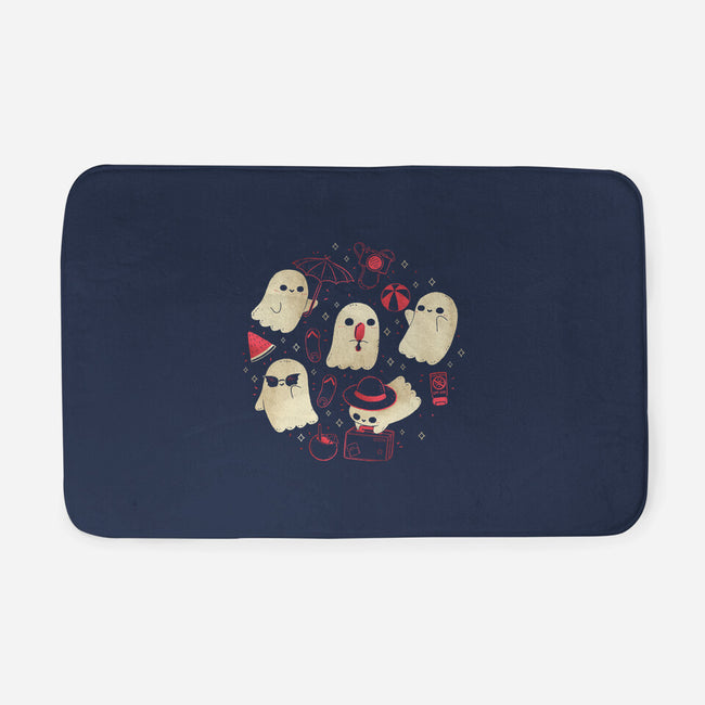 Creepy Kawaii Summer Ghosts-None-Memory Foam-Bath Mat-xMorfina