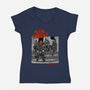 Sith Threat-Womens-V-Neck-Tee-joerawks