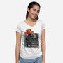 Sith Threat-Womens-V-Neck-Tee-joerawks