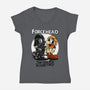 Force Head-Womens-V-Neck-Tee-joerawks