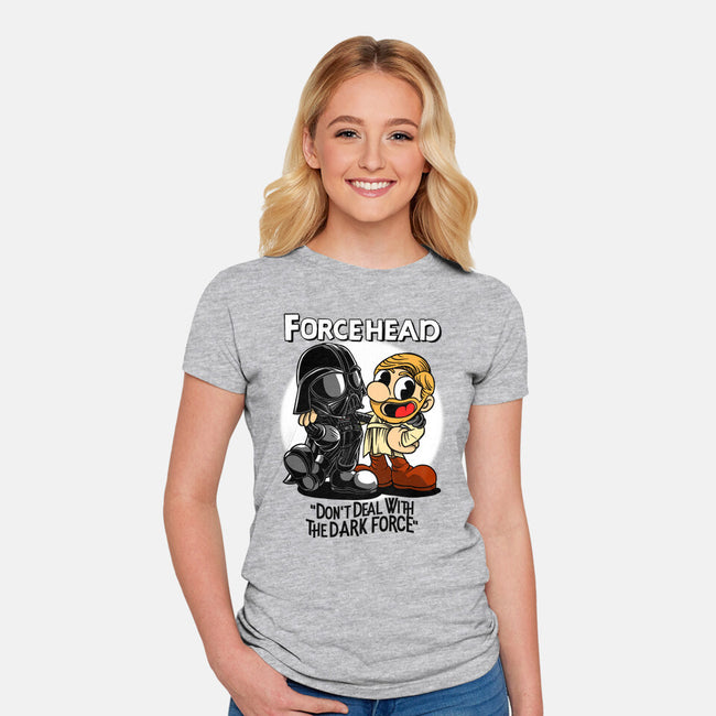 Force Head-Womens-Fitted-Tee-joerawks