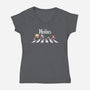 Hero Road-Womens-V-Neck-Tee-2DFeer