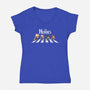 Hero Road-Womens-V-Neck-Tee-2DFeer