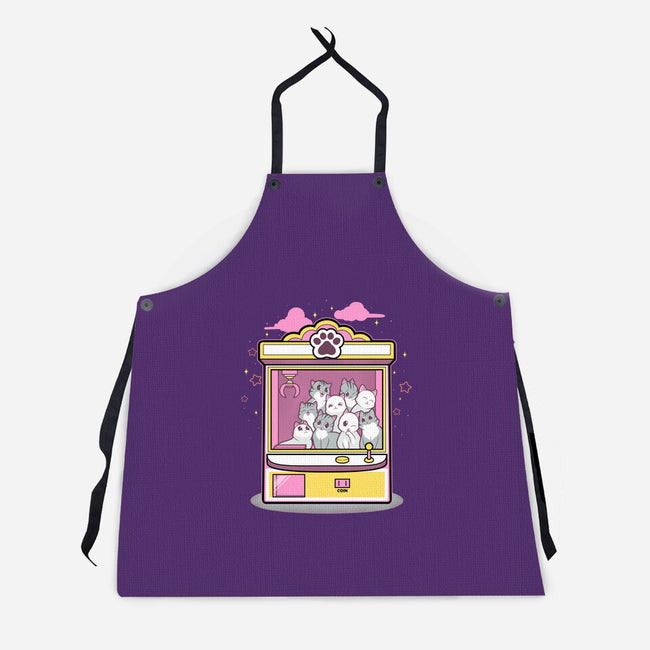 Kitty Claw Machine-Unisex-Kitchen-Apron-Astrobot Invention