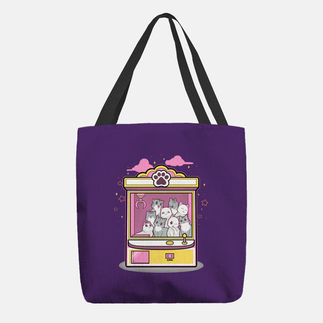 Kitty Claw Machine-None-Basic Tote-Bag-Astrobot Invention