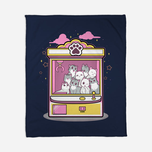 Kitty Claw Machine-None-Fleece-Blanket-Astrobot Invention